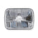 LED F-Light Clear Lens Housing Only  Sold Individually 5 Inch x 7 Inch Rectangle Modern-Tech Upgrade For Old-School Sealed Beam Headlight Systems Bulb Sold Separately RetroBright
