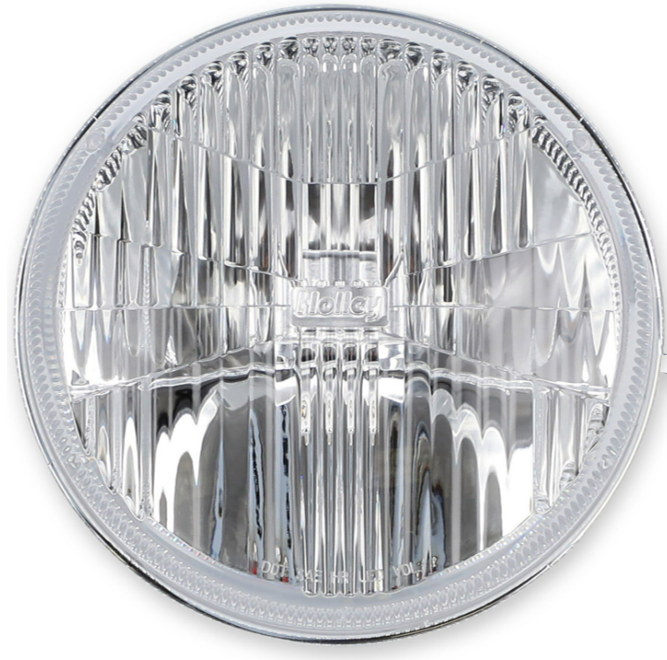 LED F-Light Clear Lens Housing Only Sold Individually 5.75 Inch Round Modern-Tech Upgrade For Old-School Sealed Beam Headlight Systems Bulb Sold Separately RetroBright
