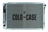 1987-1993 Ford Mustang Aluminum Radiator with 2 Rows of 1 Inch Tubes Manual Transmission Cold Case Radiators