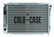 1987-1993 Ford Mustang Aluminum Radiator with 2 Rows of 1 Inch Tubes Manual Transmission Cold Case Radiators
