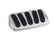 Lokar Brake Pedal Pad; Brushed Aluminum; Curved; w/Rubber Insert; Billet Aluminum; BAG-6131