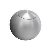Lokar 2in Shift Knob Solid Round Brushed w/Button SK-6920