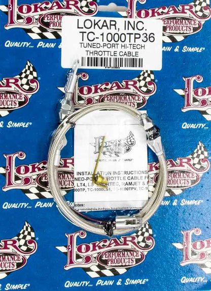 Lokar 36in. TPI Hi-Tech Throttle Cable TC-1000TP36