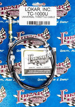 Load image into Gallery viewer, Lokar Universal Black Throttle Cable 36in TC-1000U36