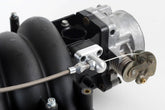 Lokar Throttle Cable Bracket; Single Stud; 3 in. Linkage Cam; Brushed Finish; TCB-40LS1