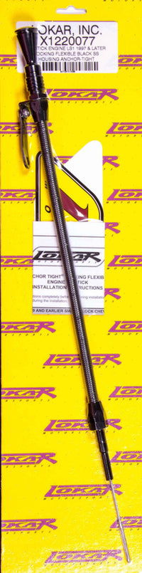 Lokar Locking Engine Dipstick Black GM 97- LS1 X1220077