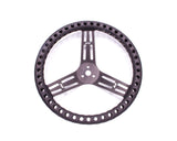 Longacre Streering Wheel 14in Dished Drilled Black 52-56833