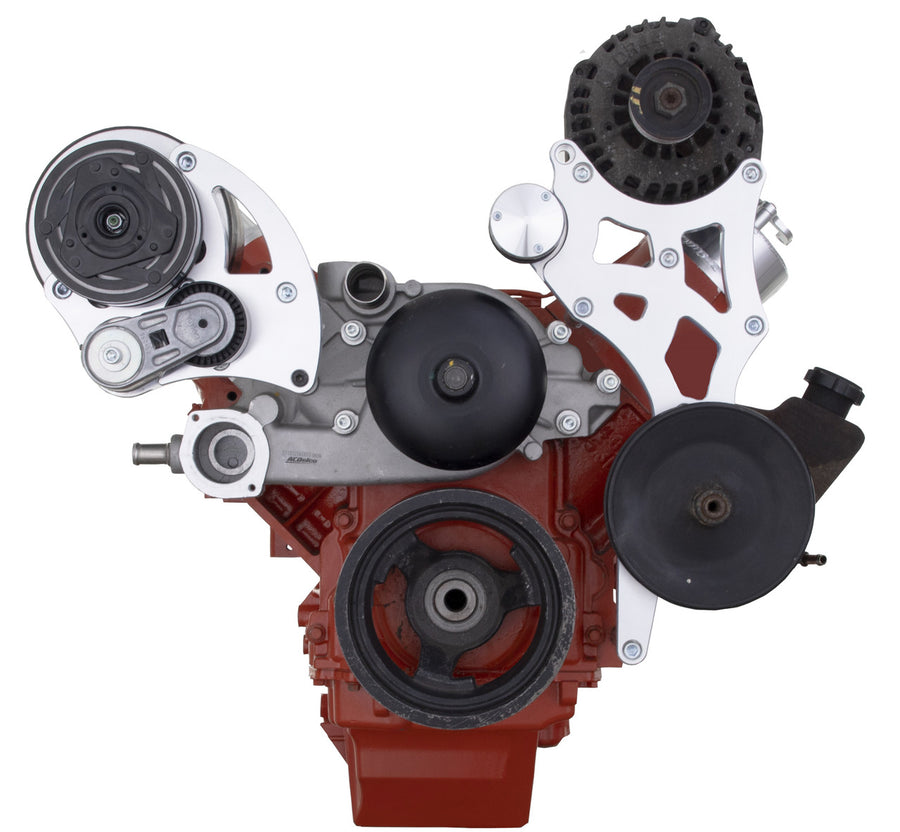 CVF Racing LSX-COMBO-R4 LS A/C, Alt & PS Bracket Combo, GM R4