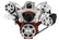 CVF Racing LSXM-WRAPTOR-EWP LS Wraptor Mid-Mount Kit w/ Electric WP