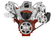 CVF Racing LSXM-WRAPTOR-EWP LS Wraptor Mid-Mount Kit w/ Electric WP