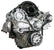 CVF Racing LT1 Gen V Reaper serpentine system, Polished, LT1V-REAPER