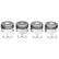 Clevite77 Piston Set w/Rings   4pk GM 6.6L Duramax LH 224-3451WR.020