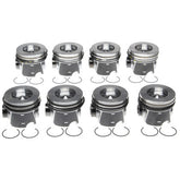 Clevite77 Piston Set w/Rings Ford 6.4L Diesel 8pk 224-3666WR-0.75MM