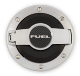 Aluminum with Black Center Fuel Door Fits 2008-2022 Dodge Challenger Drake Muscle Cars