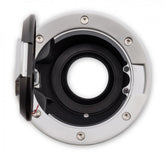Aluminum with Black Center Fuel Door Fits 2008-2022 Dodge Challenger Drake Muscle Cars