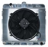 70-72 A,B Body SB Aluminum Performance Radiator And 16 Inch Fan Kit AT 17x22 Inch Cold Case Radiators