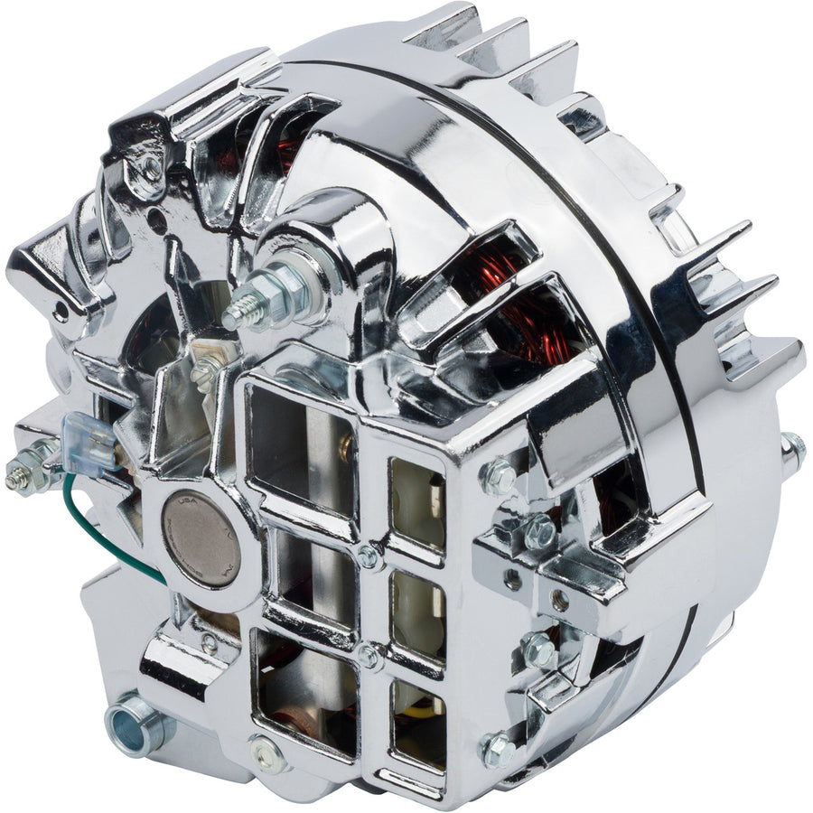 CVF Racing triple chrome plated Chrysler 1-wire 100 amp alternator, MOPAR-1WIRE-100A-1V