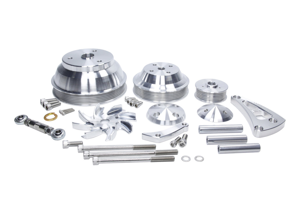 March Performance GM SB LWP ALT MID Mount Hi Flow Pulley Kit 22043