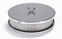 Mr Gasket Mr. Gasket Air Cleaner - 6-1/2 Inch Diameter, 2 Inch Tall - Chrome 1486