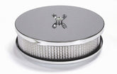 Mr Gasket Mr. Gasket Air Cleaner - 6-1/2 Inch Diameter, 2 Inch Tall - Chrome 1486