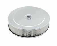 Mr Gasket Mr. Gasket Air Cleaner - 9 Inch Diameter x 2-3/4 Inch Tall - Chrome 1487