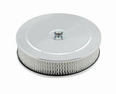 Mr Gasket Mr. Gasket Air Cleaner - 9 Inch Diameter x 2-3/4 Inch Tall - Chrome 1487