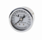Mr Gasket Mr. Gasket Fuel Pressure Gauge - 0-15 PSI - 1/2 Inch Diameter - Liquid Filled 1563