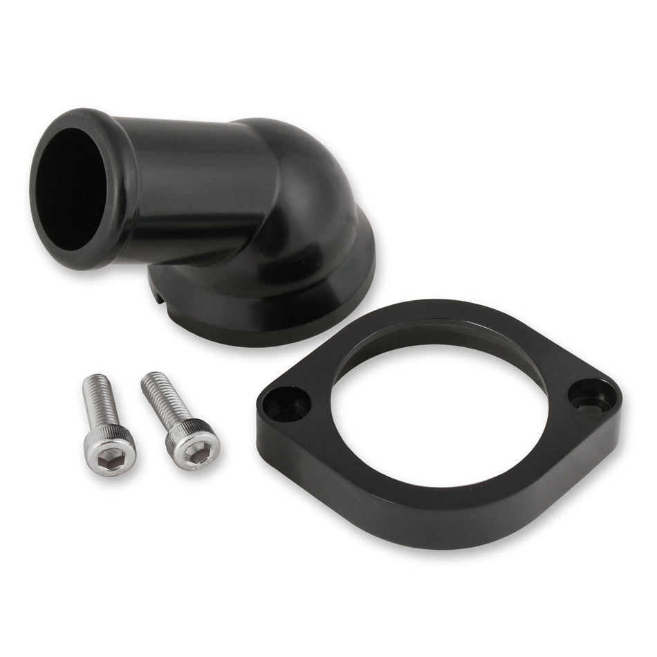 Mr Gasket Mr. Gasket GM LS Water Neck - Swivel - 30 Degree Angle - Black 2670BK