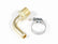 Mr Gasket Mr. Gasket Fuel Line Fitting - 3/8 Inch NPT to 3/8 Inch Hose Barb - 90° - Brass 2966