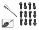 Mr Gasket Mr. Gasket Header Bolts - 3/8-16 x 3/4 Inch Hex & Socket Head - Black Oxide 3420G