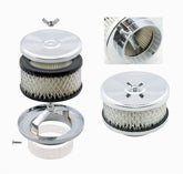 Mr Gasket Mr. Gasket Air Cleaner - Deep Dish - 4 Inch x 2 Inch - Chrome 4354