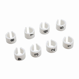 Mr Gasket White with Cylinder   Numbers - White / Black 4472