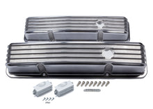 Load image into Gallery viewer, Mr Gasket Mr. Gasket Cast Aluminum Finned Valve Covers - Polished 6855G