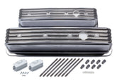 Mr Gasket Mr. Gasket Cast Aluminum Ball Milled Center Bolt Valve Covers - Polished 6856G