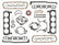 Mr Gasket Mr. Gasket Standard Engine Overhaul Gasket Kit 7125