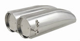 Mr Gasket Mr. Gasket Air Scoop - Double Barrel - Shotgun Style Scoop - Polished Aluminum 8008MRG