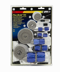 Mr Gasket Mr. Gasket Flex-Braid Hose Sleeve Kit - Blue 8091
