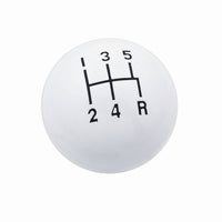 Mr Gasket Classic Shifter Knob 5 Speed White 9619