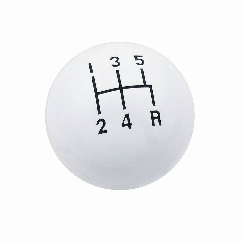 Mr Gasket Classic Shifter Knob 5 Speed White 9619