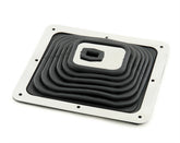 Mr Gasket Large 7-3/4 x 9 Inch Shifter Boot with Trim Ring and Mounting Screws. 9649