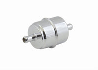 Mr Gasket Mr. Gasket Chrome Fuel Filter - Fits 3/8 Inch Hose 9746
