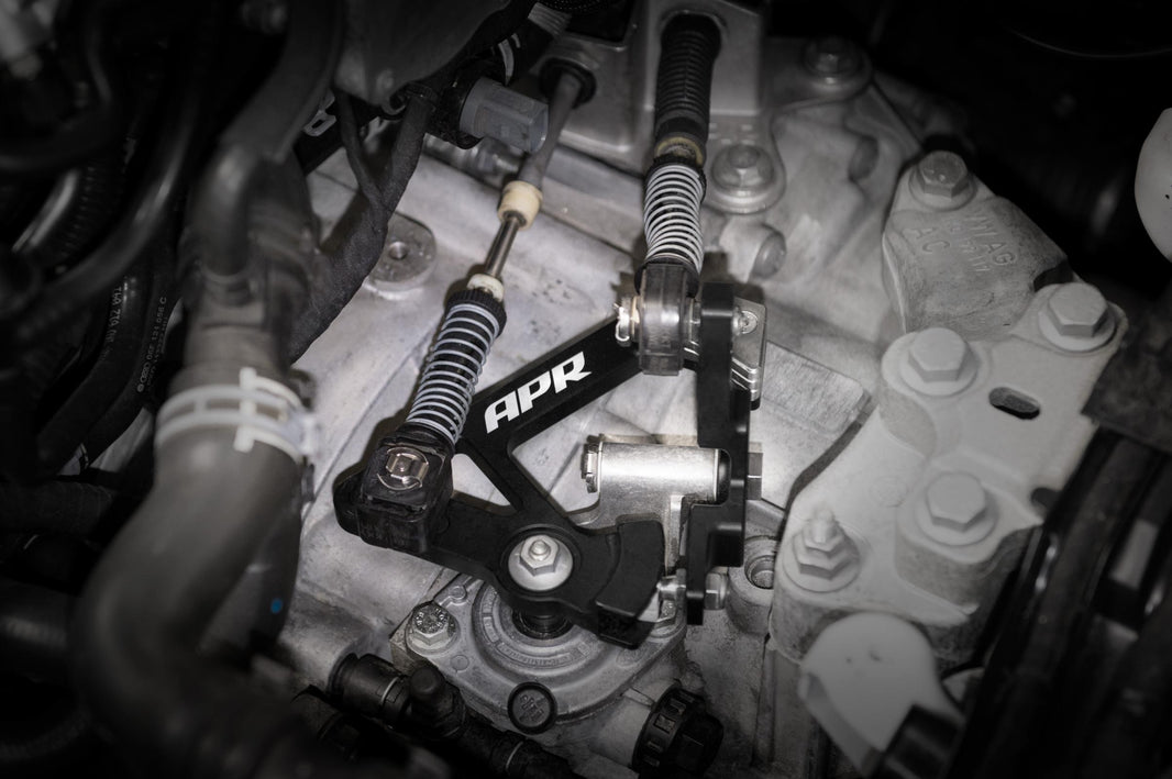 Short Shifter (6MT) Shifter Lever Assembly Only Fits 6MT 02Q/0FB Audi A3 06-17, TT 07-16 VW Beetle 12-16, CC 09-16, Eos 07-12, Golf 10-21, Golf AT 17-19, Golf R 12-24, Golf SW 15-19, GTI 06-24, Jetta 06-24, Passat 06-16 APR