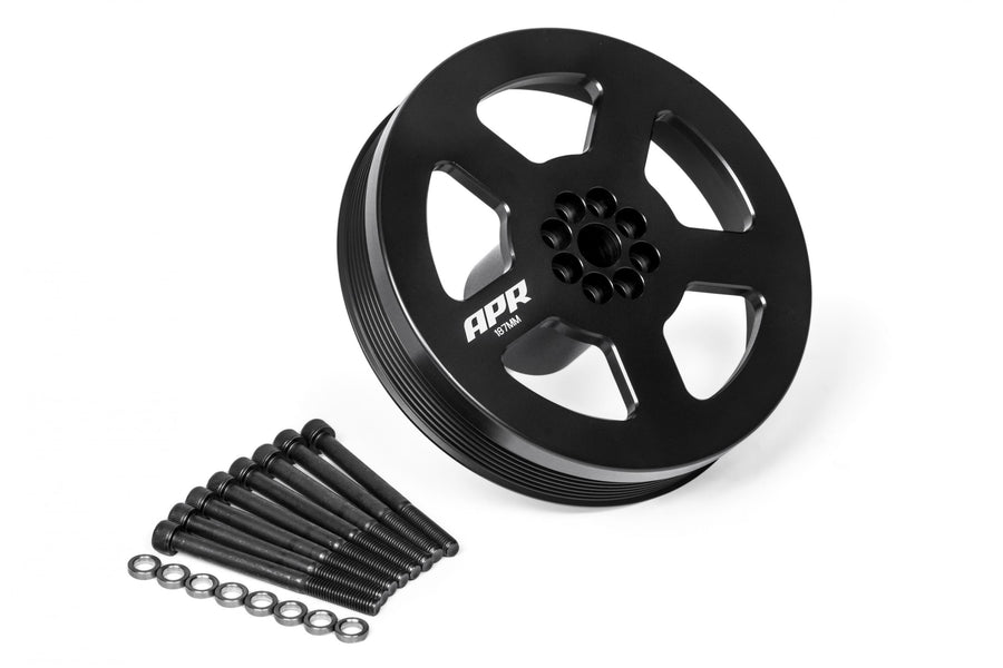 Supercharger Drive and Crank Pulley with Belt Bolt on 3.0 TFSI Fits 2015-2018 Audi A6/A7/A8 2017-2019 Audi Q7 APR