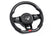 Steering Wheel Carbon Fiber & Perforated Leather MK7 Golf R Silver (For use without Paddles) Fits VW Golf R 15-19, GTI 15-21, Jetta 15-24 APR