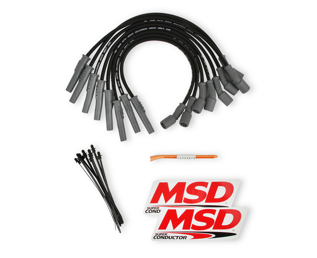 MSD 8.5mm Plug Wire Set Ford Raptor 10-15 6.2L Black 31633