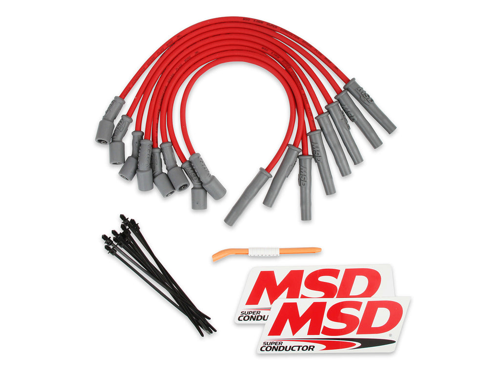 MSD 8.5mm Plug Wire Set Ford Raptor 10-15 6.2L Red 31639