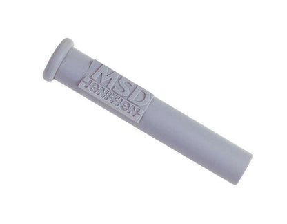 MSD Straight Spark Plug Boots, Gray Silicone, 100-Pack | 34565