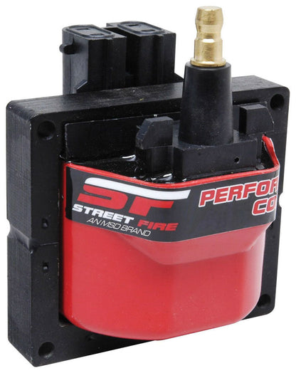 MSD Street Fire Ignition Coil, GM HEI Dual Connector, Red | 5526