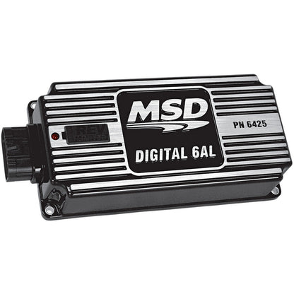MSD Digital 6AL Ignition Control, Adjustable Rev Limiter, CARB Legal - Black | 64253