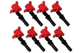 MSD MSD Ignition Coil - Blaster - Ford 3-Valve V8 - Red - 8-Pack 82438